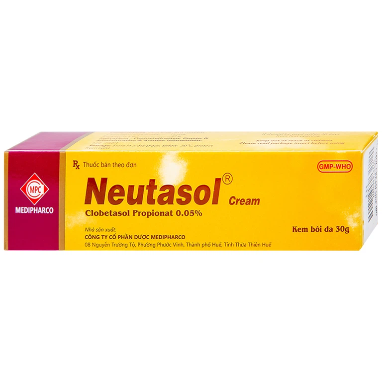 Kem bôi da Neutasol Medipharco điều trị chàm, liken, vảy nến, lupus ban đỏ (30g)