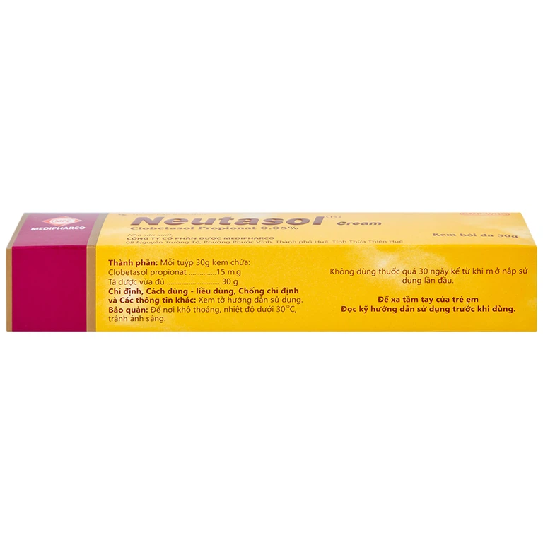 Kem bôi da Neutasol Medipharco điều trị chàm, liken, vảy nến, lupus ban đỏ (30g)