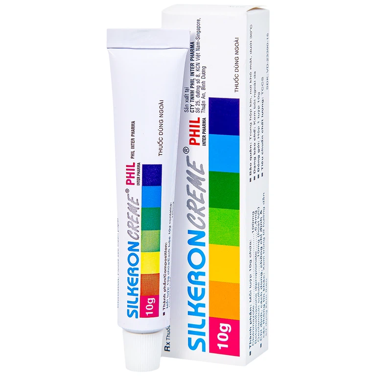 Kem bôi ngoài da Silkeron Creme Phil giảm triệu chứng viêm da (10g)