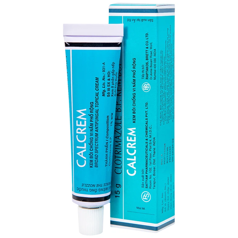 Kem bôi Calcrem chống vi nấm phổ rộng (15g)