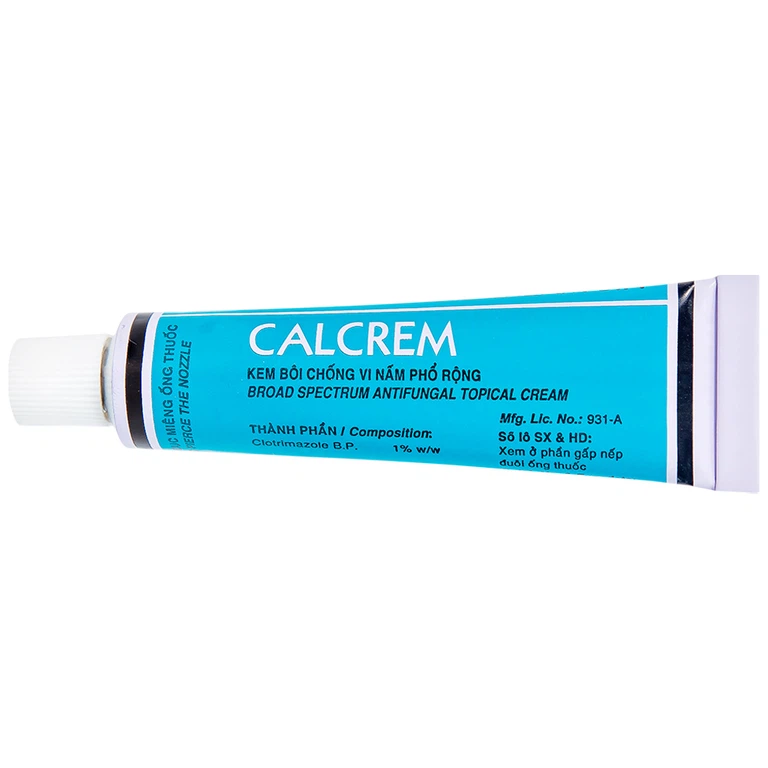 Kem bôi Calcrem chống vi nấm phổ rộng (15g)