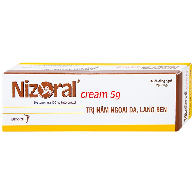 Kem bôi da Nizoral Cream 5g Olic điều trị nấm ngoài da, lang ben (5g)