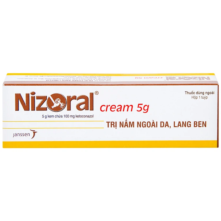 Kem bôi da Nizoral Cream 5g Olic điều trị nấm ngoài da, lang ben (5g)