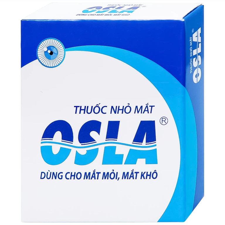 Thuốc nhỏ mắt Osla Merap Group dùng cho mắt mỏi, mắt khô, ngứa mắt, khô rát mắt (15ml)