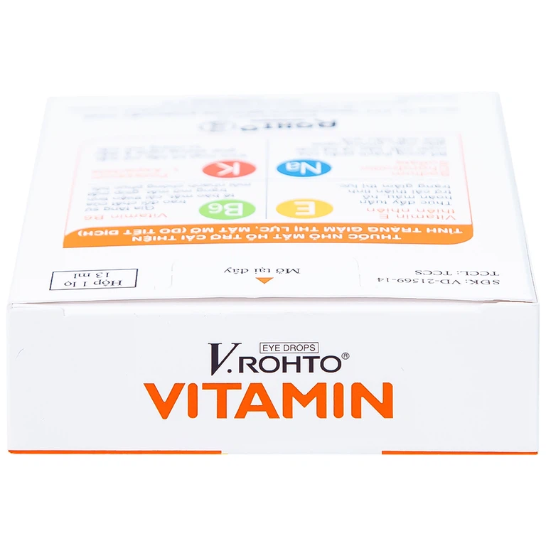 Thuốc nhỏ mắt V.Rohto Vitamin hỗ trợ cải thiện tình trạng giảm thị lực, mắt mờ (13ml)