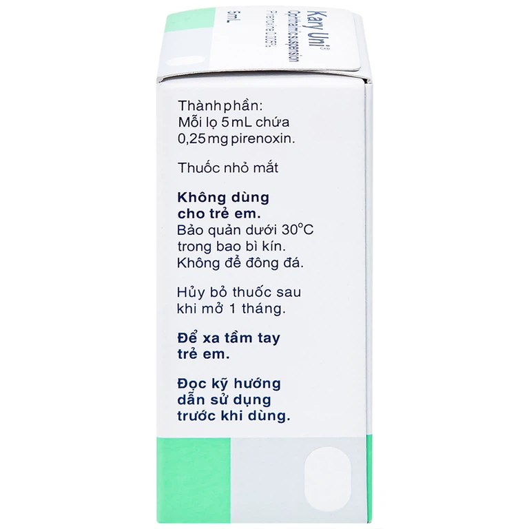 Thuốc nhỏ mắt Kary Uni Santen điều trị đục thủy tinh thể mới phát (5ml)