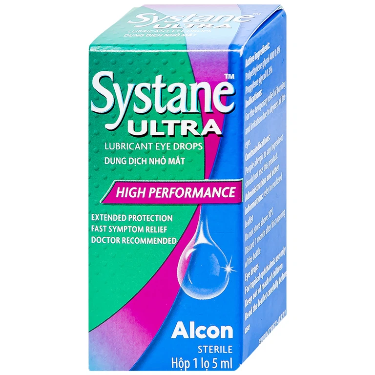 Thuốc nhỏ mắt Systane Ultra Alcon giảm các chứng rát và kích ứng do khô mắt (5ml)