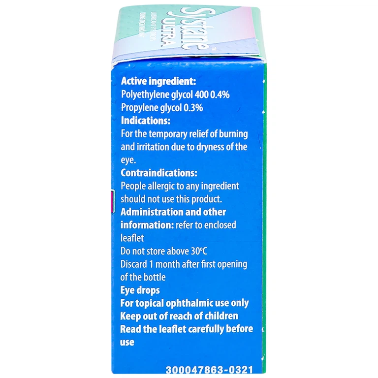 Thuốc nhỏ mắt Systane Ultra Alcon giảm các chứng rát và kích ứng do khô mắt (5ml)