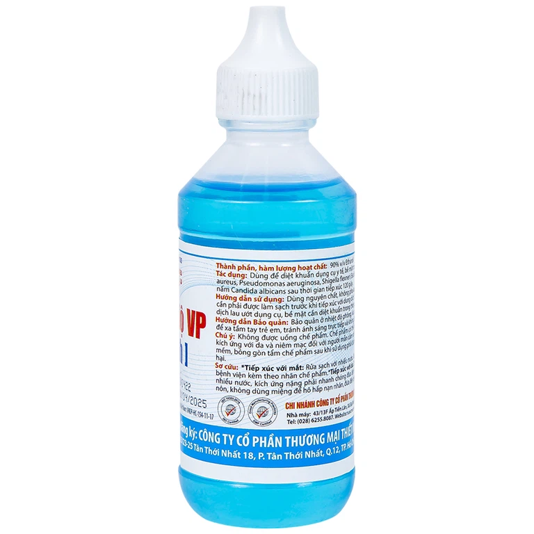 Cồn Xanh 90 độ Vĩnh Phúc hỗ trợ sát trùng vết thương ngoài (60ml)