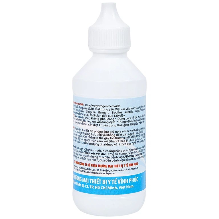 Nước oxy già VP 3% Vĩnh Phúc sát khuẩn vết thương (60ml)