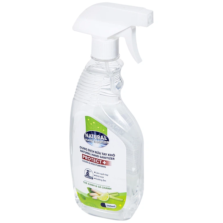 Dung dịch xịt khuẩn tay Natural Hand Sanitizer diệt khuẩn, khử mùi (500ml)