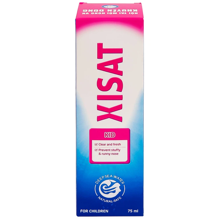 Xịt mũi nước biển sâu Xisat 75ml xịt sạch thông mũi dùng cho trẻ em