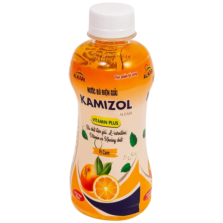 Nước bù điện giải Kamizol vị cam hỗ trợ giải nhiệt, tăng cường đề kháng (250ml)