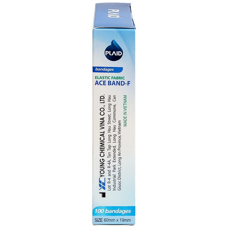Băng keo cá nhân vải Elastic Fabric Ace Band-F 60mm x 19mm Young Chemical bảo vệ vết thương (100 miếng)