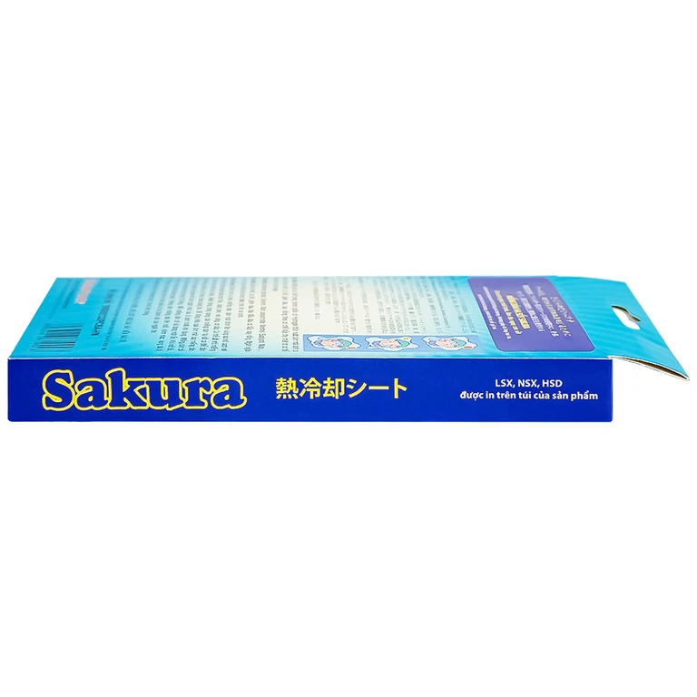 Miếng dán hạ sốt Sakura Tanaphar hạ nhiệt, hạ sốt, giảm đau (3 gói)