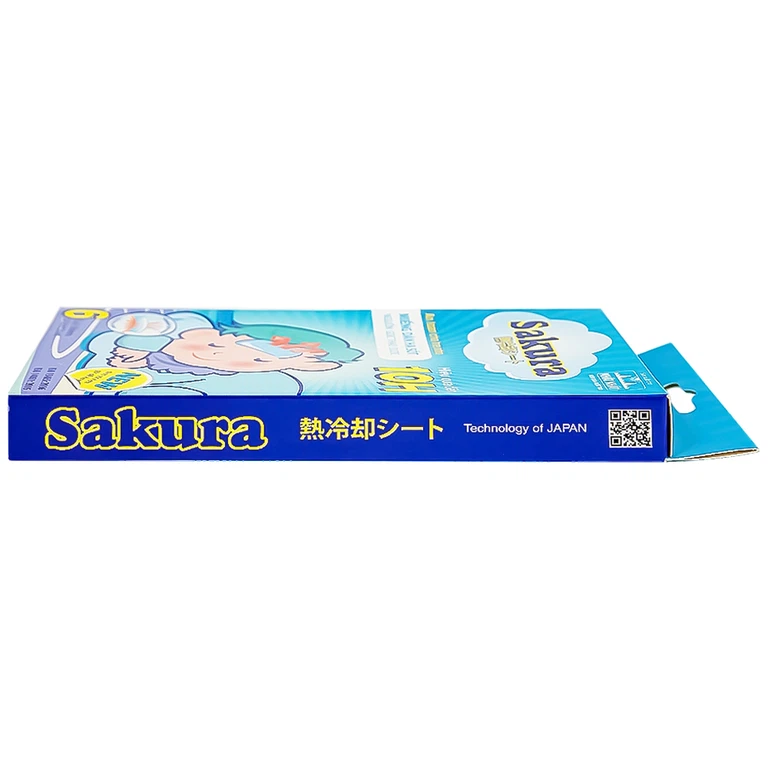 Miếng dán hạ sốt Sakura Tanaphar hạ nhiệt, hạ sốt, giảm đau (3 gói)