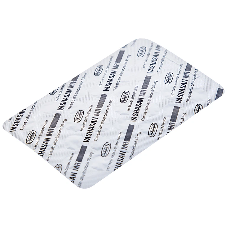 Thuốc Vashasan MR 35 Hasan điều trị đau thắt ngực (3 vỉ x 30 viên)