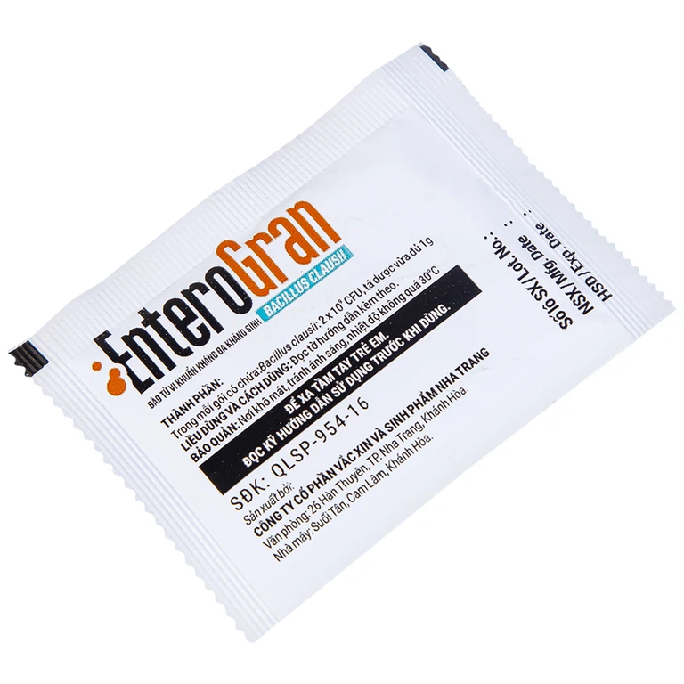 Thuốc Enterogran Biopharco điều trị và phòng ngừa rối loạn vi sinh đường ruột (20 gói x 1g)