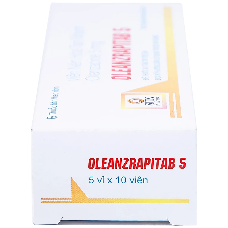 Viên nén Oleanzrapitab 5 Sun Pharma điều trị bệnh tâm thần phân liệt (5 vỉ x 10 viên)