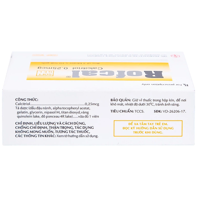 Thuốc Rofcal OPC ngăn ngừa và điều trị loãng xương (3 vỉ x 10 viên)