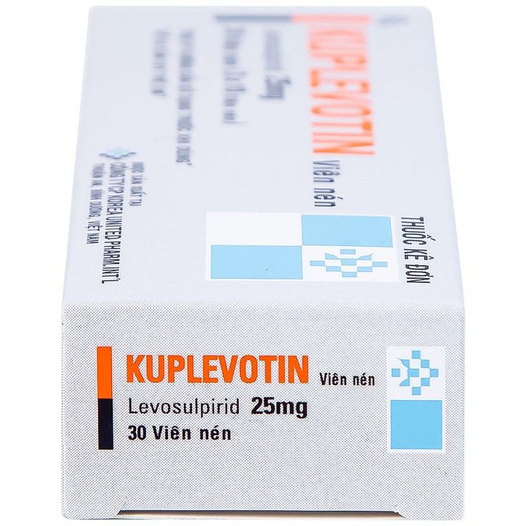 Viên nén Kuplevotin 25mg Korea United điều trị rối loạn tiêu hóa, trướng bụng (3 vỉ x 10 viên) 