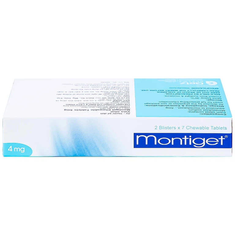 Thuốc Montiget 4mg Getz điều trị hen phế quản mạn tính (2 vỉ x 7 viên)