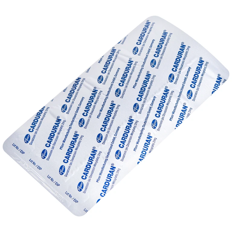 Thuốc Carduran 2mg Pfizer điều trị tăng huyết áp, u xơ tiền liệt tuyến (1 vỉ x 10 viên)