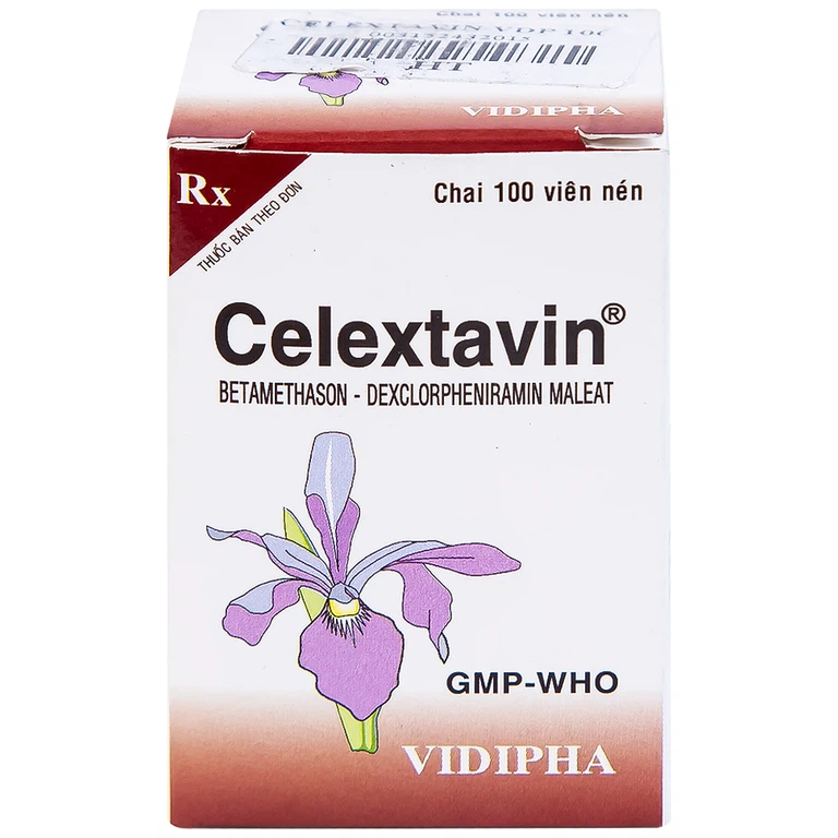 Thuốc Celextavin Vidipha điều trị dị ứng cấp tính và mãn tính (100 viên) 