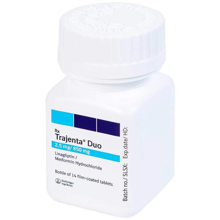 Thuốc Trajenta Duo 2.5mg/850mg Boehringer điều trị đái tháo đường típ 2 (14 viên)