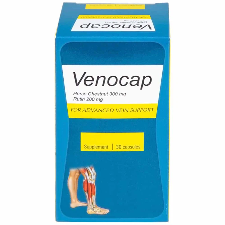 Viên uống Venocap Global Pharm giúp cải thiện các triệu chứng suy giãn tính mạch (30 viên)