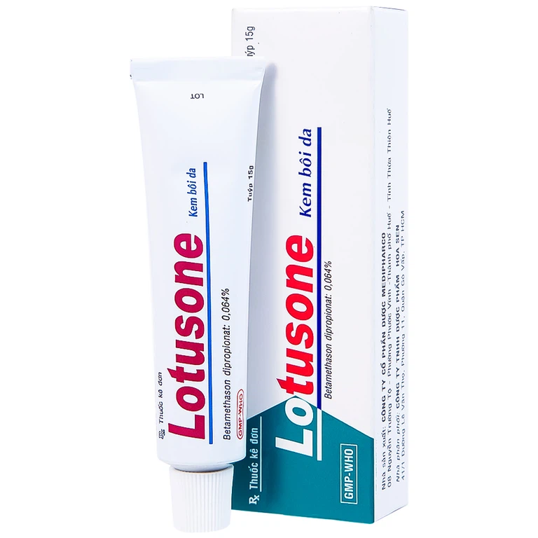 Kem bôi da Lotusone Medipharco điều trị eczema dị ứng, viêm da (15g)