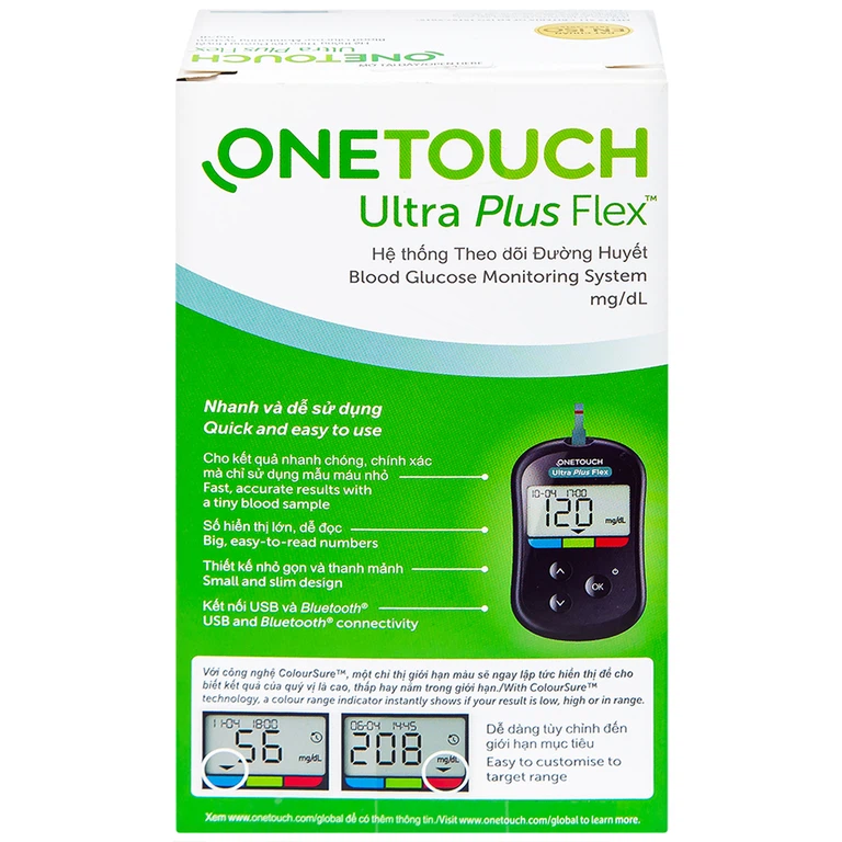  Máy thử đường huyết Onetouch Ultra Plus Flex LifeScan (Mmol/l)
