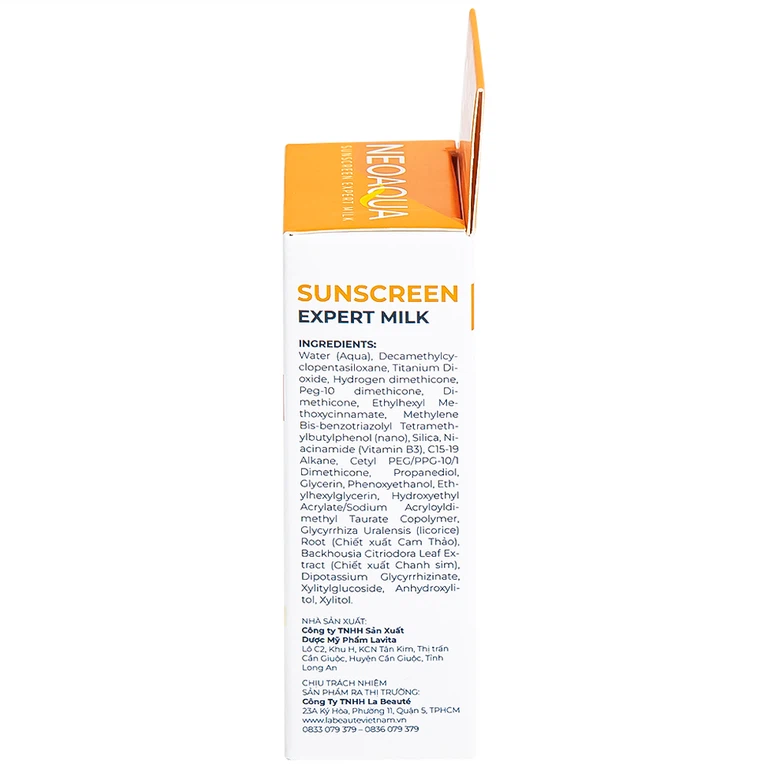 Sữa chống nắng dưỡng ẩm kiềm dầu NeoAqua Sunscreen Expert Milk SPF50+ (30ml)