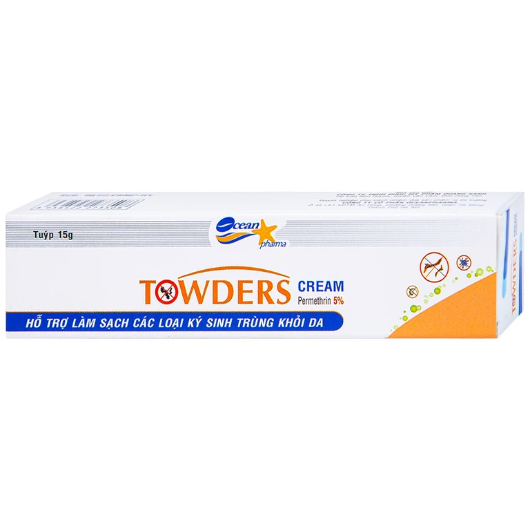 Kem Towders Cream Quang Xanh hỗ trợ phòng ngừa muỗi, ghẻ,  chấy và giữ ẩm, mềm mịn da (15g)