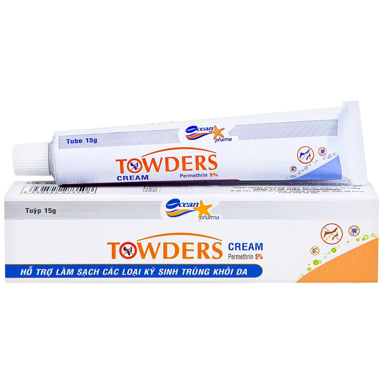 Kem Towders Cream Quang Xanh hỗ trợ phòng ngừa muỗi, ghẻ,  chấy và giữ ẩm, mềm mịn da (15g)