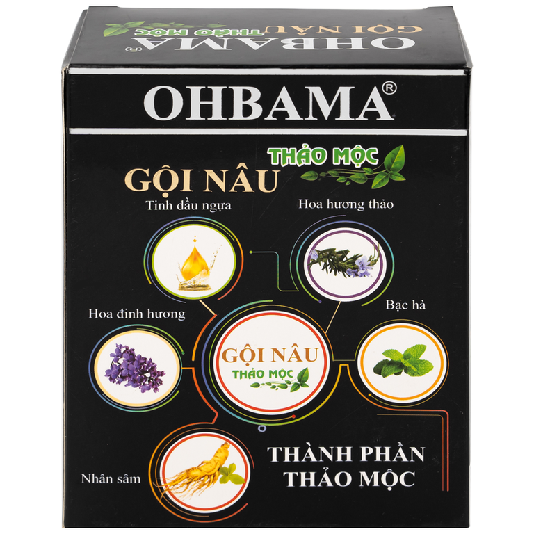 Dầu gội nâu thảo mộc Ohbama không hư tổn tóc (5 gói)