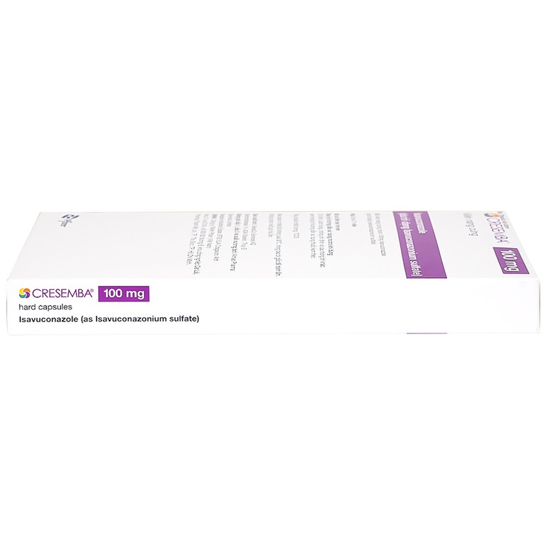Thuốc Cresemba 100mg Pfizer điều trị nhiễm nấm Aspergillus xâm lấn và nhiễm nấm Mucorales (2 vỉ x 7 viên)