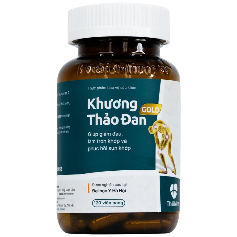 Viên uống Khương Thảo Đan Gold Thái Minh giảm đau, làm trơn khớp và phục hồi sụn khớp (120 viên)