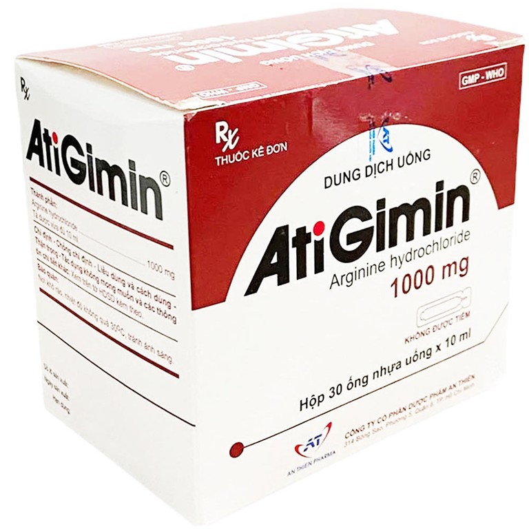 Dung dịch uống AtiGimin 1000mg An Thiên Pharma điều trị tăng amomiac máu (30 ống x 10ml)