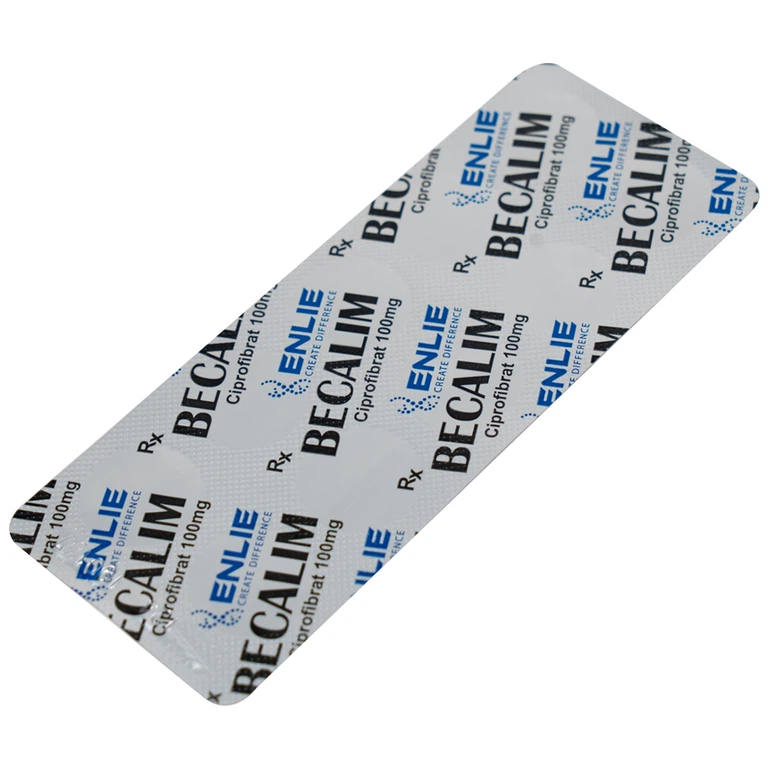 Thuốc Becalim 100mg Enlie Pharma điều trị tăng Cholesterol máu (3 vỉ x 10 viên)