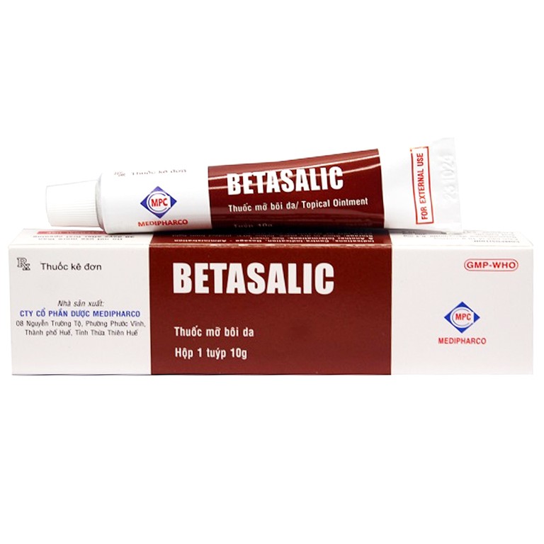 Thuốc mỡ bôi da Betasalic 15g Medipharco giảm viêm trong điều trị các bệnh da tăng sinh tế bào sừng