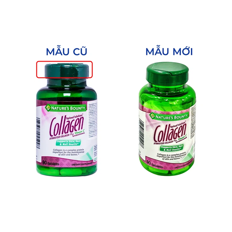 Thực phẩm bảo vệ sức khỏe Hydrolyzed Collagen With Vitamin C hỗ trợ chống oxy hoá (90 viên)