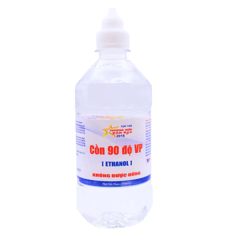 Cồn 90 độ Vĩnh Phúc tiệt trùng các dụng cụ y tế (500ml)