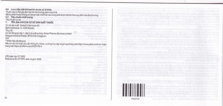Thuốc Cresemba 100mg Pfizer điều trị nhiễm nấm Aspergillus xâm lấn và nhiễm nấm Mucorales (2 vỉ x 7 viên)