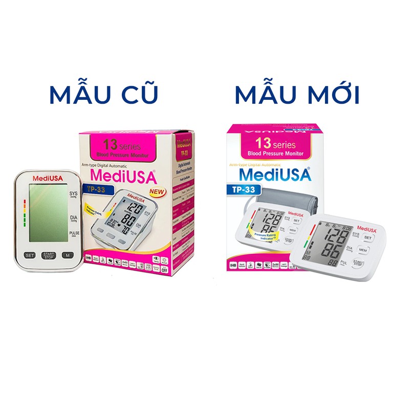 Máy đo huyết áp bắp tay tự động MediUSA TP-33 hỗ trợ đo huyết áp và nhịp tim