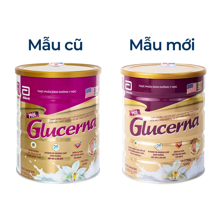 Sữa bột Glucerna Abbott bổ sung dinh dưỡng đặc biệt cho người đái tháo đường (800g)