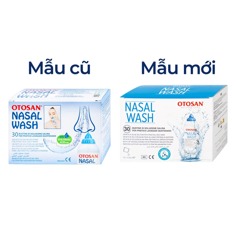 Dung dịch muối rửa mũi Otosan Nasal Wash làm sạch sâu và giảm chứng viêm mũi dị ứng, cảm lạnh (30 gói)