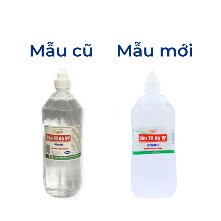 Cồn 70 độ Vĩnh Phúc dùng để diệt khuẩn dụng cụ y tế, bề mặt trong y tế (1000ml)