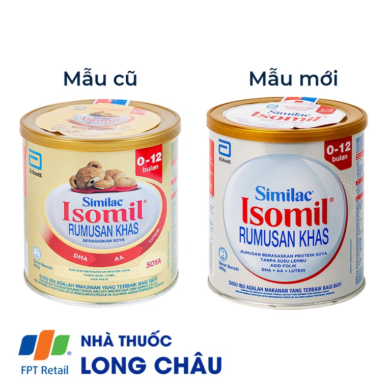 Sữa bột Similac Isomil Abbott bổ sung dinh dưỡng cho trẻ 0 - 12 tháng (400g)