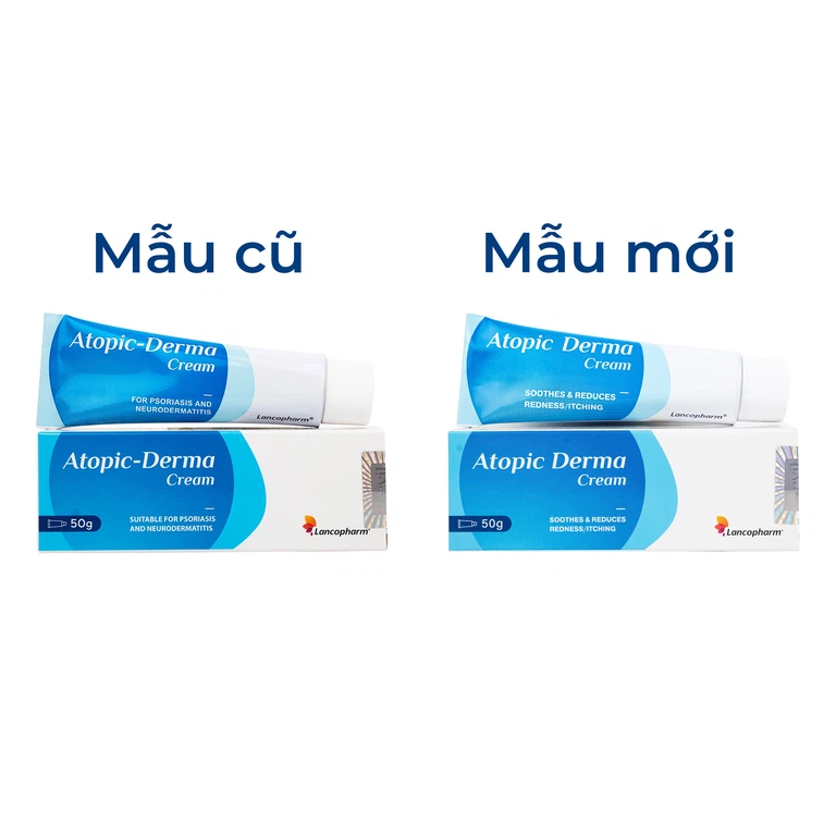 Kem bôi Atopic Derma Cream Lancopharm dưỡng ẩm, giảm kích ứng cho viêm da cơ địa (50g)